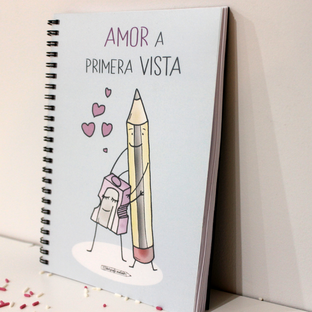 Libreta A5 "Amor a primera vista"