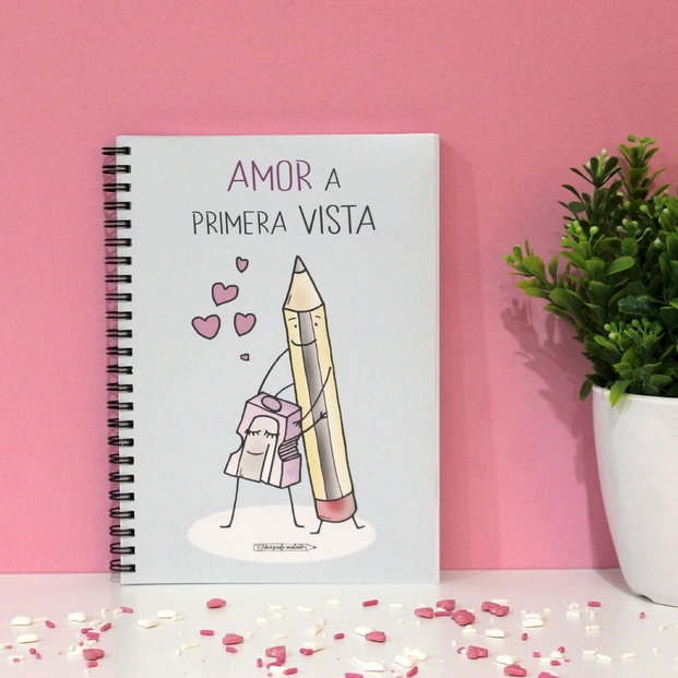 Libreta A6 "Amor a primera vista" 